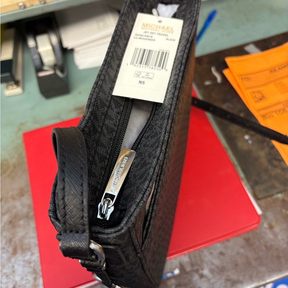 Michael Kors Black Crossbody Bag with Signature MK Monogram - Picture 6 of 6